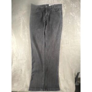 Zanerobe Joe Blow Slim Fit Jeans Mens 36 Faded Black Distressed Denim Button Fly